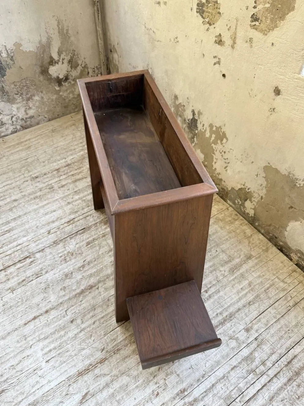 Jardinière années 50 palissandre constructiviste