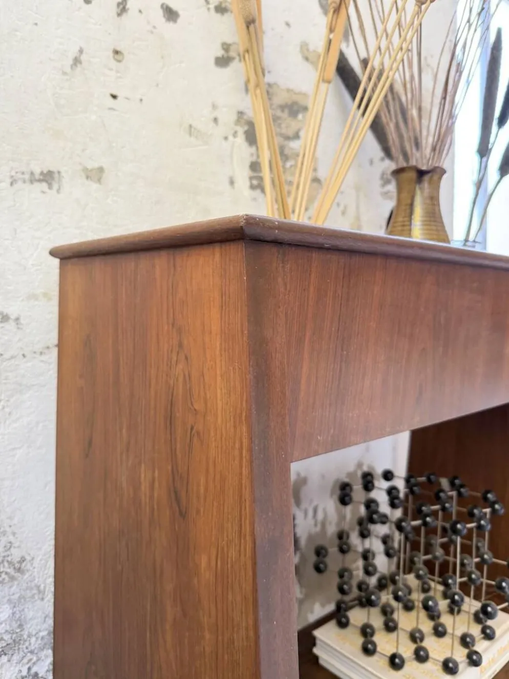 Jardinière années 50 palissandre constructiviste