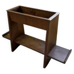 Jardinière années 50 palissandre constructiviste