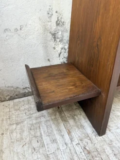 Jardinière années 50 palissandre constructiviste