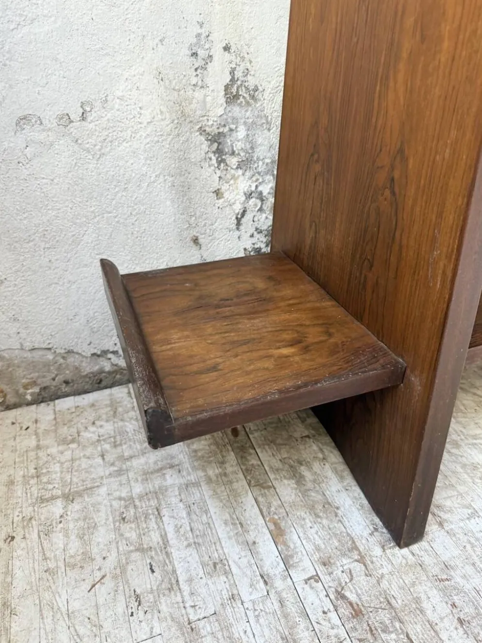 Jardinière années 50 palissandre constructiviste