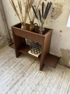 Jardinière années 50 palissandre constructiviste