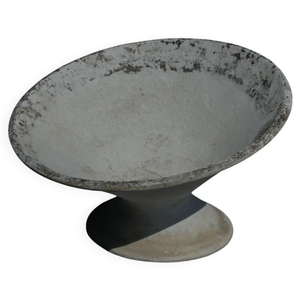 Jardinière en béton moulé du milieu du siècle, Willy Guhl, années 1960