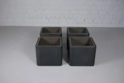 Jardinière en cuir style années 50 de De Sede