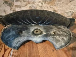 Jardinière française Art déco en fonte émaillée – 1920s–1930s