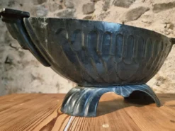 Jardinière française Art déco en fonte émaillée – 1920s–1930s