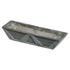 Jardinière rectangulaire en béton moulé, art déco français, années 1940