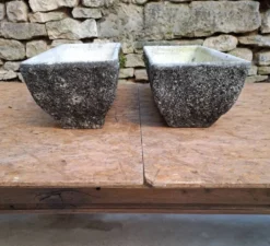 Jardinières en ciment