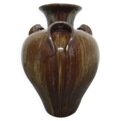 Jarre XXL Art nouveau en grès émaillé, France vers 1900
