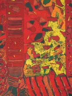 Jean-Pierre Vielfaure : Le chaos de l'intérieur, lithographie originale signée