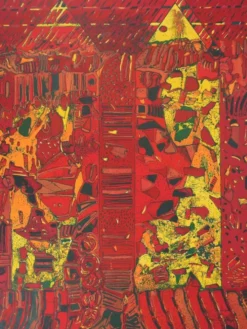 Jean-Pierre Vielfaure : Le chaos de l'intérieur, lithographie originale signée