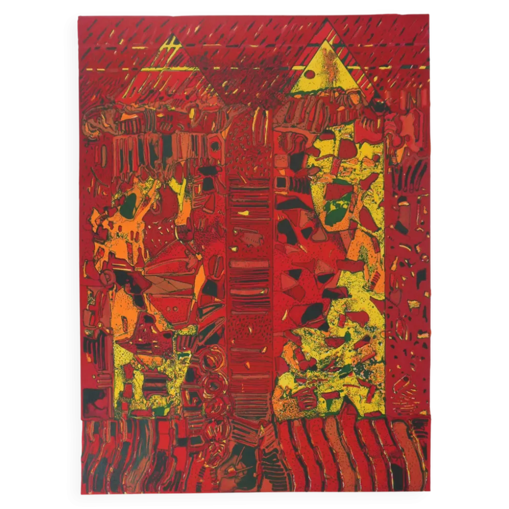Jean-Pierre Vielfaure : Le chaos de l'intérieur, lithographie originale signée