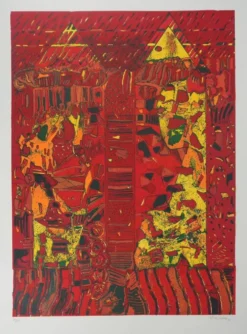 Jean-Pierre Vielfaure : Le chaos de l'intérieur, lithographie originale signée