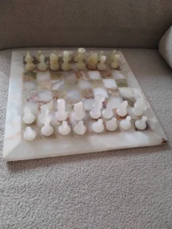 Jeu d échec en onyx et marbre