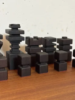 Jeu d’échecs bois, 1970