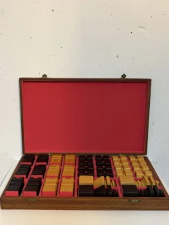 Jeu d’échecs bois, 1970