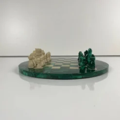 Jeu d’échecs décoratif en malachite, 1950–1970