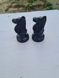 Jeu d'échecs vintage Staunton Français en buis massif – Taille 4