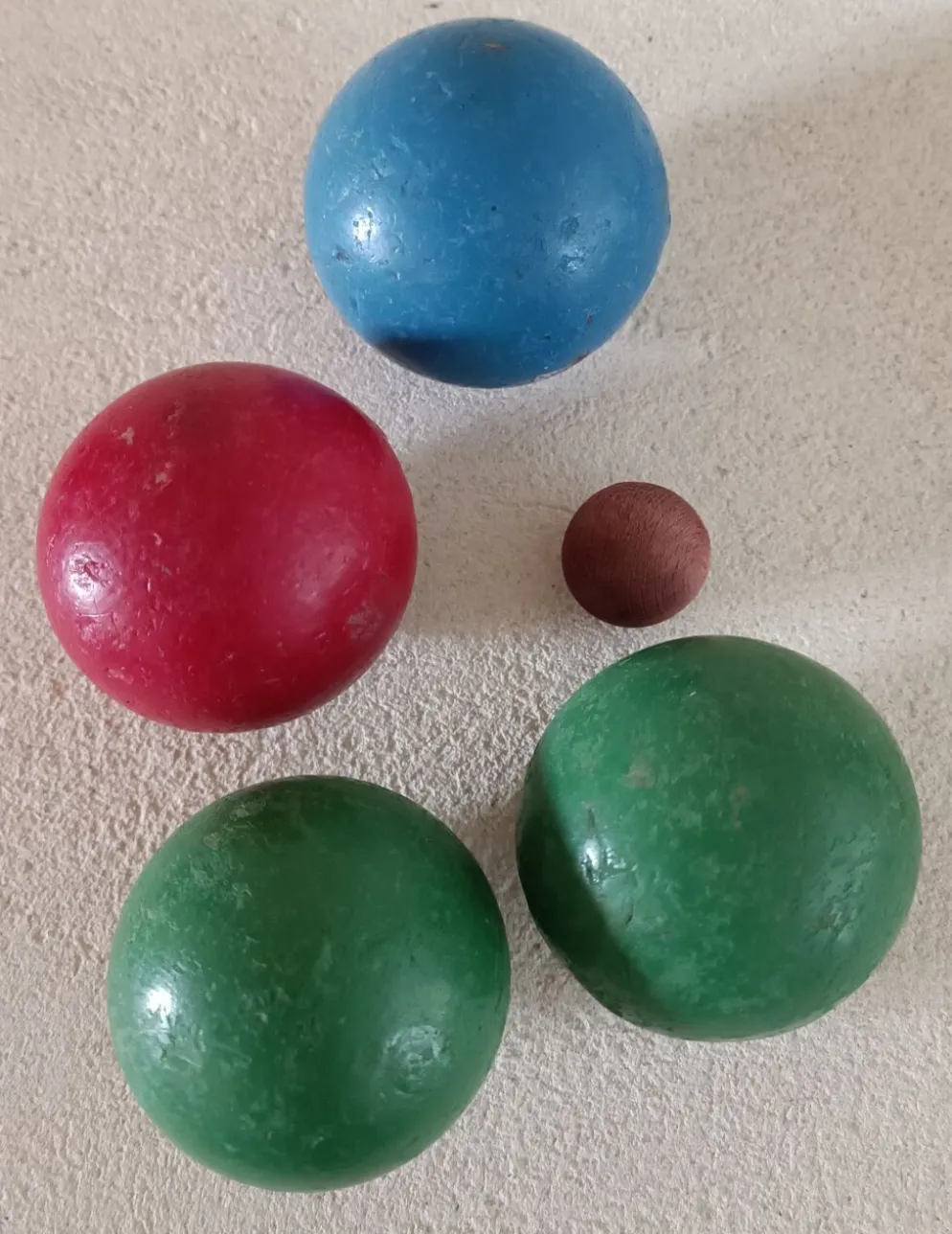 Jeu de boules en bois
