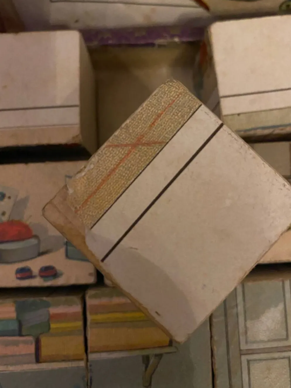 Jeu de cubes en bois xixeme