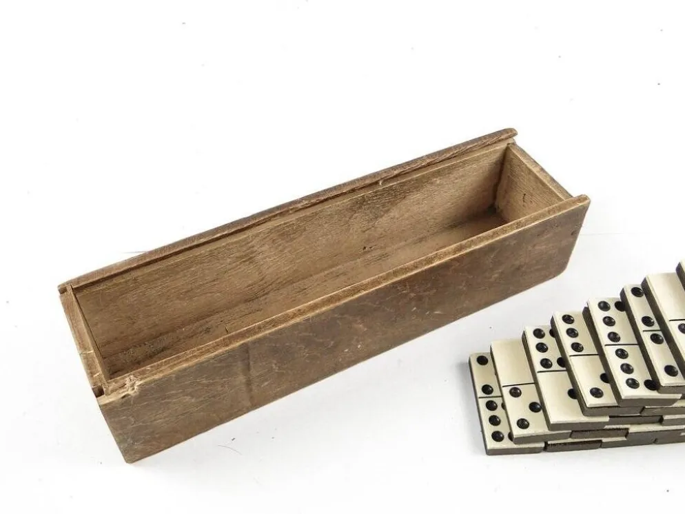 Jeu de dominos postmoderne, Pologne, années 1950, ensemble de 28.