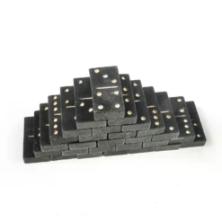 Jeu de dominos postmoderne, Pologne, années 1970, ensemble de 28.