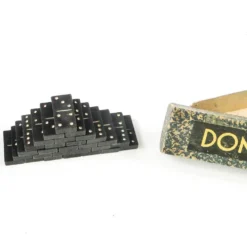 Jeu de dominos postmoderne, Pologne, années 1970, ensemble de 28.