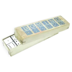 Jeu de dominos postmoderne, Pologne, années 1970, ensemble de 28.