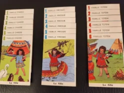 Jeu de 7 familles vintage "Les Indiens" | Années 70