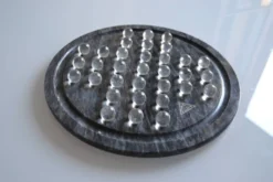 jeu de solitaire vintage marbre et verre