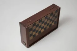 Jeu de voyage backgammon et dames vers 1920