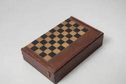 Jeu de voyage backgammon et dames vers 1920