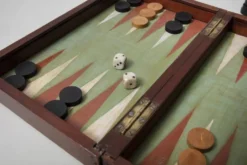 Jeu de voyage backgammon et dames vers 1920