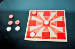 Jeu du morpion, céramique émaillée, Italie, 1980