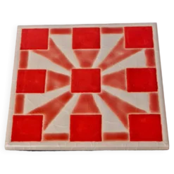 Jeu du morpion, céramique émaillée, Italie, 1980