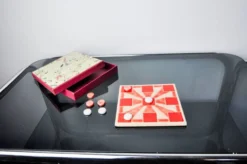 Jeu du morpion, céramique émaillée, Italie, 1980