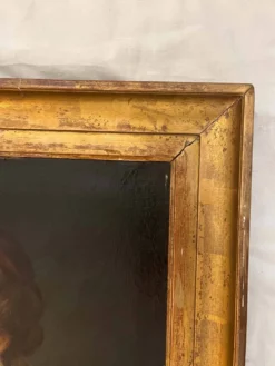 Jeune femme à la colombe . Portrait du 19e imitant une peinture classique