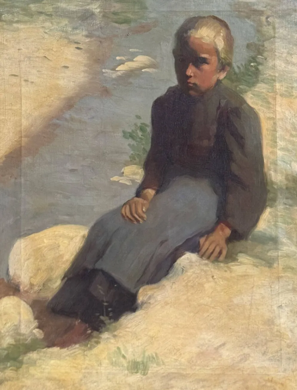 Jeune fille au bord de l’eau