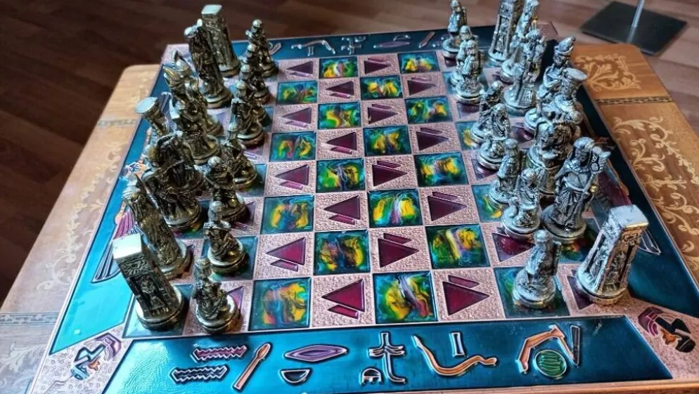 Jeux d'échec égyptien vintage