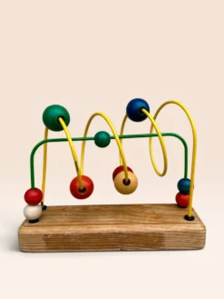 Jouet d'éveil boulier en bois multicolore