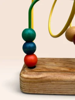 Jouet d'éveil boulier en bois multicolore