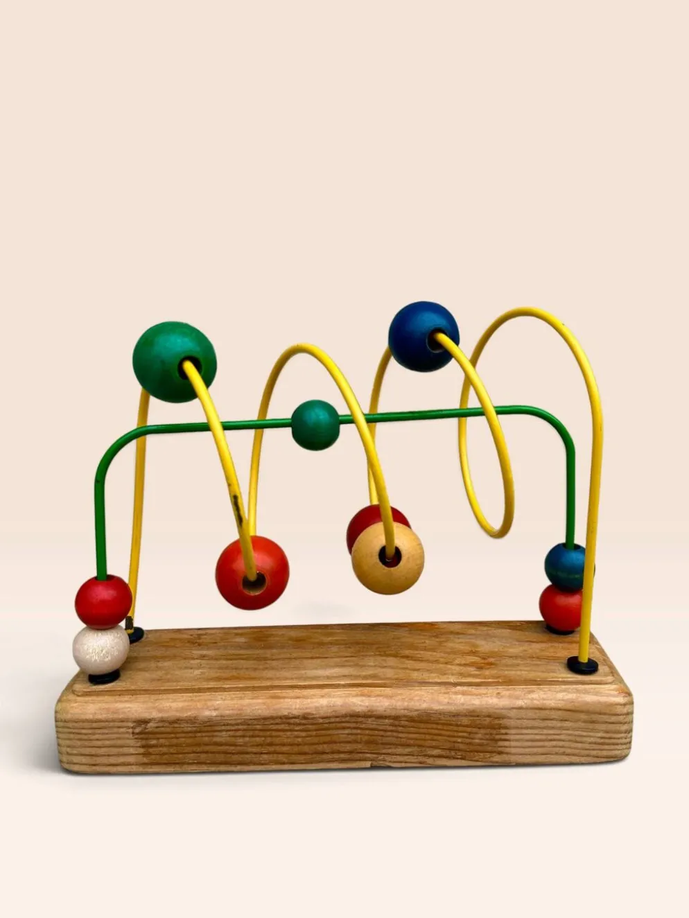 Jouet d'éveil boulier en bois multicolore
