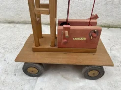 jouet grue en bois Déjou vintage années 60