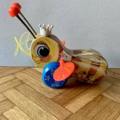 Jouet à tirer en bois Fisher-Price - Queen Buzzy Bee -1960