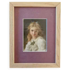 Jules Cyrille Cavé (1859-1946) - Huile sur toile - Portrait de jeune fille