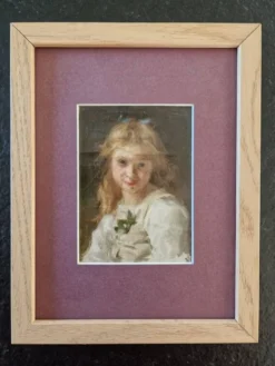 Jules Cyrille Cavé (1859-1946) - Huile sur toile - Portrait de jeune fille