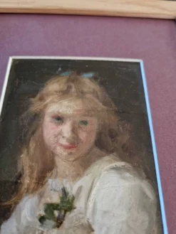 Jules Cyrille Cavé (1859-1946) - Huile sur toile - Portrait de jeune fille