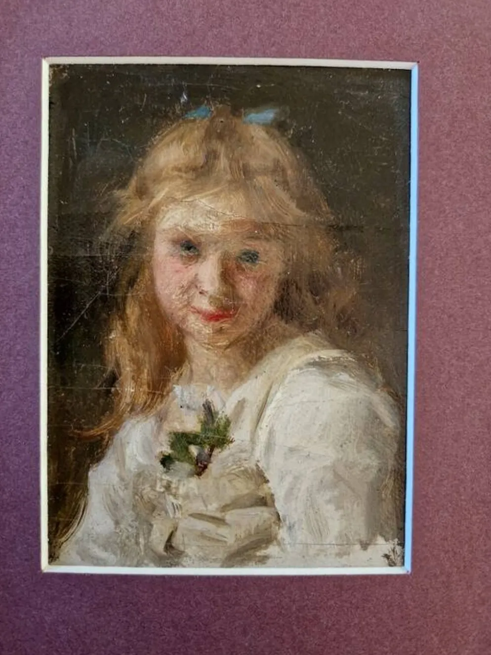 Jules Cyrille Cavé (1859-1946) - Huile sur toile - Portrait de jeune fille