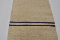 Kilim en chanvre anatolien blanc cassé sku 3928