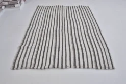 Kilim en chanvre Oushak vintage neutre sku 3725